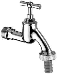 SCHELL 1/2″ kifolyószelep tömlővéggel kereszt fogantyúval króm (034050699) (SC-034050699)