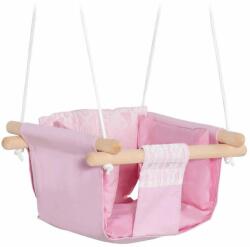  Baba hinta, szövet/fa, rózsaszín, 40x40x180 cm