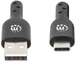 Manhattan Cablu de date Manhattan 354912, USB-A male - USB-C male, 0.5 m, Black (354912)