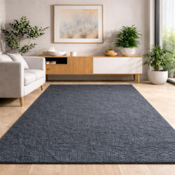  Modern szőnyeg Industrial Lux (Lines) 200x300cm Antracit Kékes