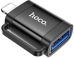 hoco. iPhone 14 Plus / 14 Pro Max / 14 Pro HOCO UA31A adapter USB aljzat - lightning, OTG, FEKETE UA31A_B (UA31A_B)