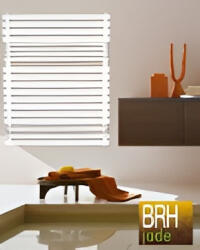 BRH Jade 600x1000 mm-es fürdőszobai törölközőszárítós radiátor / törölközőszárító, 60x100 cm-es, egyenes kivitel, fehér színű, kötéstávolság: 600 mm