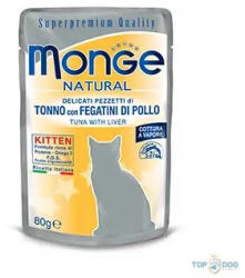 Monge Cat 80gr Pouch Kitten Tonhal Máj zselében