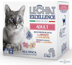 LECHAT Excellence 12x100gr Marha- Lazac szószos falatkák