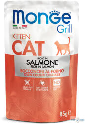 Monge Cat 85gr Grill Pouch Kitten Lazac