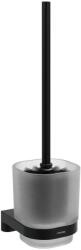 RAVAK X07P1384 Chrome CR II 410.20BLM WC-kefe-tartó kefével és tartállyal, matt fekete (X07P1384)