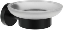 RAVAK X07P1308 Kona KN 200.20BLM szappantartó tálkával, matt fekete (X07P1308)