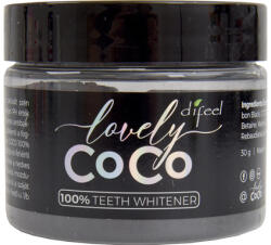 DEL Difeel Lovely Coco Szén fogfehérítõ por - 30 g