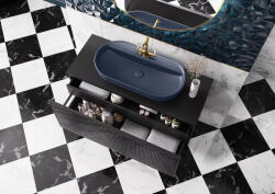 AREZZO design Babette pultra ültethető mosdó 82 cm, matt kék AR-146045 (AR-146045)