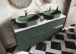 AREZZO design Babette pultra ültethető mosdó 62 cm, matt zöld AR-146043 (AR-146043)