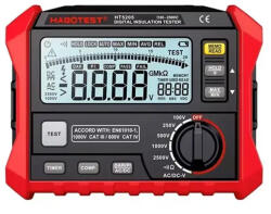 Habotest HT5205 - szigetelésiellenállás-mérő: 2500 V, 200 G (ht5205)