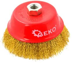 GEKO Fazékkefe sárgaréz 125mm/5" M14 G00591 (G00591)