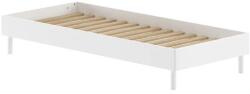 VIPACK Fehér bükkfa egyszemélyes ágy ágytámla nélkül, ágyráccsal 90x200 cm Forrest - Vipack