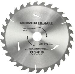  POWER BLADE vídiás körfűrész tárcsa vágótárcsa 250x32 mm 30T M08926 (M08926)