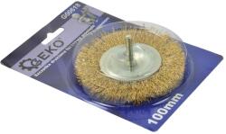 GEKO Csapos körkefe 100mm sárgaréz G00618 (G00618)