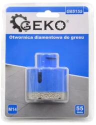 GEKO gyémánt koronafúró dobozfúró gres/kerámia/csempe 55mm M14 G65155 (G65155)
