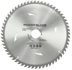  POWER BLADE vídiás körfűrész tárcsa vágótárcsa 250x32 mm 60T M09068 (M09068)