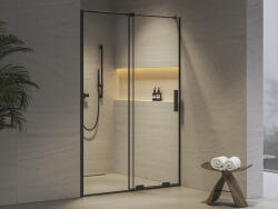 RAVAK RODP2 110 zuhanyajtó fekete+transparent (X08VD0300Z1)