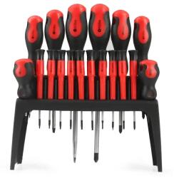 MAR-POL mágneses csavarhúzó készlet CrV 18 db + állvány M61008 (M61008)