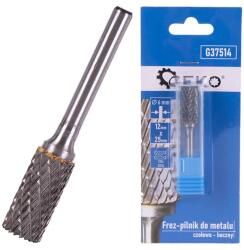 GEKO volfrám-karbid fém marófej 12x25mm szár 6mm G37514 (G37514)