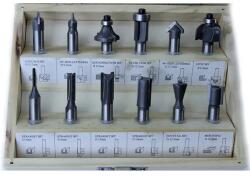 MAR-POL felsőmaró marófej készlet 8 mm 12 db M22549 (M22549)