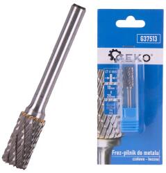GEKO volfrám-karbid fém marófej 10x20mm szár 6mm G37513 (G37513)