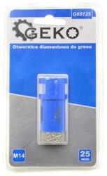 GEKO gyémánt koronafúró dobozfúró gres/kerámia/csempe 25mm M14 G65125 (G65125)