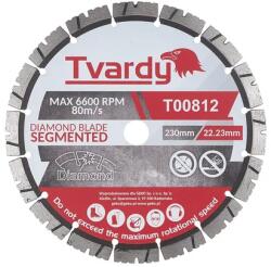  Tvardy gyémánt vágótárcsa vágókorong szegmentált 230x12x22, 23mm T00812 (T00812)