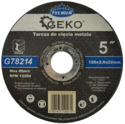 GEKO vágókorong vágótárcsa fém 125x2x22mm G78214 (G78214)