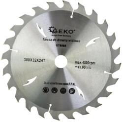 GEKO körfűrész tárcsa vágókorong vágótárcsa fa vídiás 300x32mm 24T G78080 (G78080)