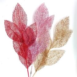  Művirág 65cm levelek, glitteres vegyes színek, szín nem választható