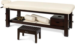 Fabulo Masă de masaj ayurvedică multifuncțională Fabulo Shirodhara Culoarea lemnului: nuc închis, Culoarea tapițeriei: cremă