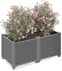 Relaxdays Ghivece Relaxdays cu aspect de ratan (10115833)
