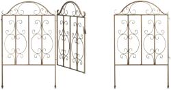 Relaxdays Poartă de grădină Relaxdays din 3 piese, bronz (10065435)
