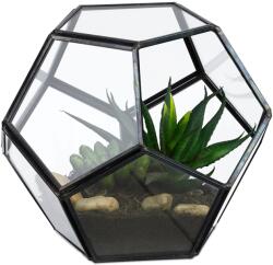 Relaxdays Terariu cu plante din sticlă geometrică Relaxdays (10124612)