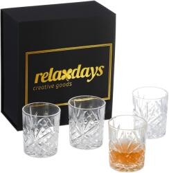 Relaxdays Set de 4 pahare de whisky Relaxdays (10081822) Pahar