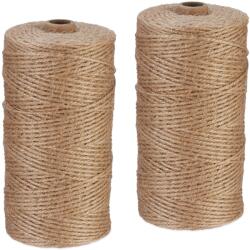 Relaxdays Sfoară de iută Relaxdays 2 mm x 250 m set de 2 (10095650)