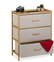 Relaxdays Comodă Relaxdays din bambus cu 3 sertare (10111333) Comoda