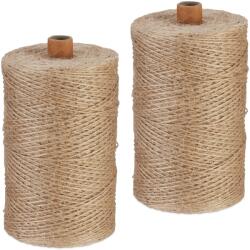 Relaxdays Sfoară de iută Relaxdays 1 mm x 500 m set de 2 (10095642)