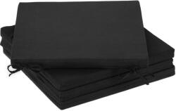 Relaxdays Perne de scaun Relaxdays negre, set de 4 (10067815)