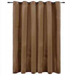 VidaXL Sötétítő Függöny Kerekekkel Bársony Barna Sötétítő Roló Vidaxl (134507)