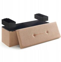 SONGMICS Kárpitozott puff Songmics barna (LSF097K01)