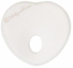 KikkaBoo párna - laposfejűség elleni memóriahabos ergonomikus Airknit szív fehér (31106010128-68738942)