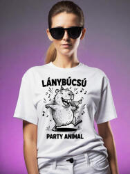 Partikellékek Capybara Party Animal - lánybúcsú póló fehér színben