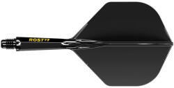 Cuesoul Fluturas si tija darts Cuesoul ROST 77 negru, Small Standard Wing si tija scurta (CS166444)
