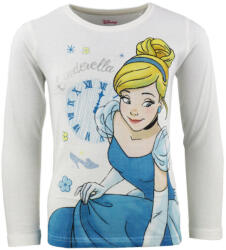 E plus M Disney Hercegnők Cinderella White gyerek hosszú póló, felső (85EMM5202165PB122)