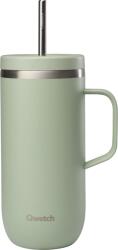 Qwetch Isotherm Cold Cup fogantyúval, 600ml - Matt hárs-zöld