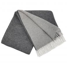 Interblanket Луксозно Одеяло От Кашмир И Мериносова Вълна - 140x200 См | Двуцветно Тъмно И Светлосиво | Меко И Топло