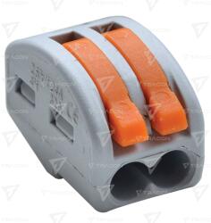 TRACON Clemă de legături fără şurub, care poate fi deschisă 0, 75-4mm2, 32A, 400VAC 2P (OVO2,5-2)