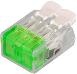 TRACON Clemă de legături fără şurub, transparentă, care se deschide 0, 2-4(2, 5)mm2, 32A, 450VAC 2P (RVOG2)